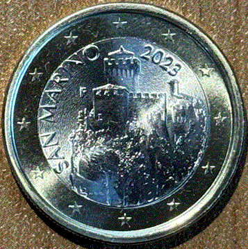 Ein-Euro-Münze Republik San Marino